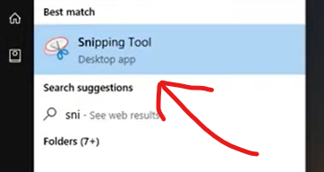 Snipping Tool In Windows